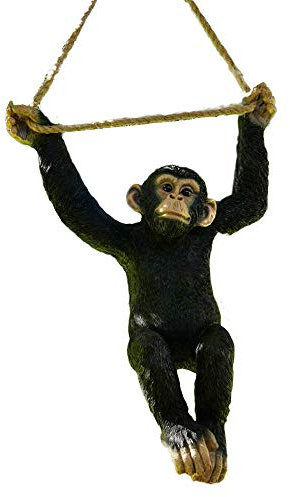 Darthome Climbing Monkey Tree Hanging Garden Tree Ornament Statue Sculpture Decoration C