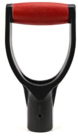 QWORK® Ersatz Schneeschaufel D Griff, Schneeschaufel Griff für Spaten, Gabel, Schaufel, Kunststoff, 32mm