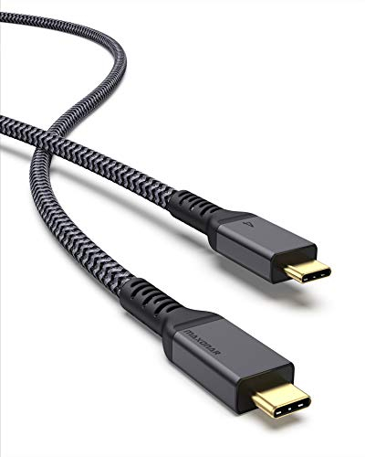 Maxonar Thunderbolt 4 Kabel 1,8m/40Gbps, TB4 USB C 4.0 Kabel Unterstützt 1x8K 60hz oder doppelten 4K60hz-Monitor,für i-Phone 15 Pro/Max Macbook air/Pro M1 M2,Mac Studio,Studio Display,SSD,eGpu,Dock