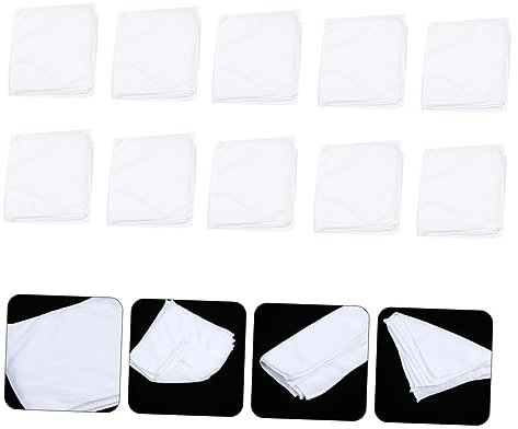 Milisten 10St Faser-Handtuch einmalhandtücher einmal handtücher Mikrofasertuch für die Haare trockenes Handtuch Schönheitshandtücher Spa-Handtücher Kosmetik weißes Handtuch