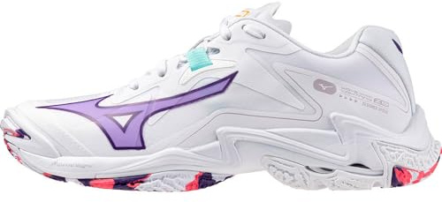 Mizuno Zapatos de Voleibol para Mujer, Blanco, 40.5 EU
