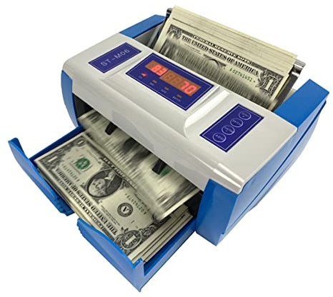 Macchina per contare i soldi, Bill Counter, Money Machine M06 Rilevatore di cassa portatile e portatile è adatto a molte valute estere come NOI, Euro, dollaro di Taiwan, ecc.