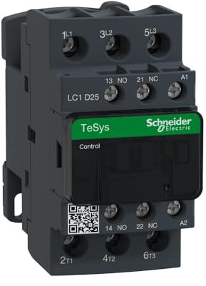 Schneider Electric TeSys D - AC Contactor, 110 V AC, 50/60 Hz, 3 Pole, 3NO, 25A, Fixed & DIN Rail Mounting, LC1D25F7