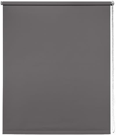 Thermal Blackout Blinds, Grey 130cm (51.18), 165cm Drop - Blackout Roller Blinds For Inside and Outside Recess Fitting - Window Blinds of Multiple Colours and Sizes by New Edge Blinds