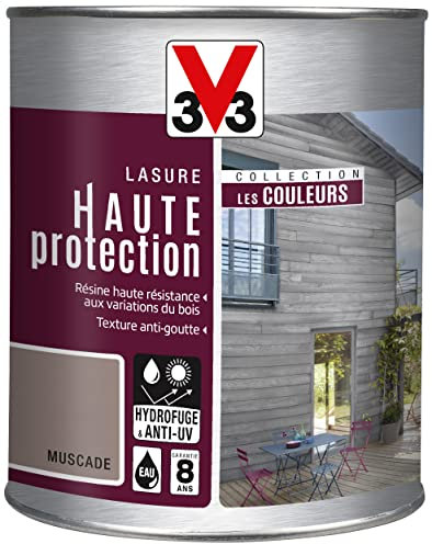 V33 Lasure haute protection, Les couleurs, Muscade 1L