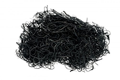 NaDeco Curly Moos in Schwarz, Gewicht ca. 500g | Curlymoos | Tillandsia Moos | Spanisches Moos | Moos-Deko | Deko-Moos | Bastelmoos | Dekomoos | Bastel-Moos | Moos zum Basteln