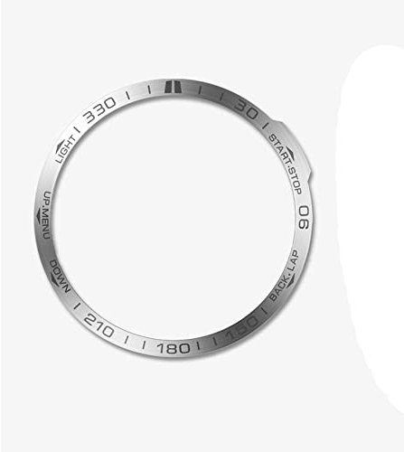 HMHAMA Orologio lunetta adatta per Garmin Fenix 7 lunetta anello, acciaio inossidabile anti graffio protezione collisione lunetta styling loop per orologi intelligenti - argento