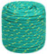 vidaXL Bootsseil Ankerleine Festmacher Tauwerk PP Leine Seil Tau Polypropylenseil Geflochten Flechtleine Grün 16mm 50m Polypropylen