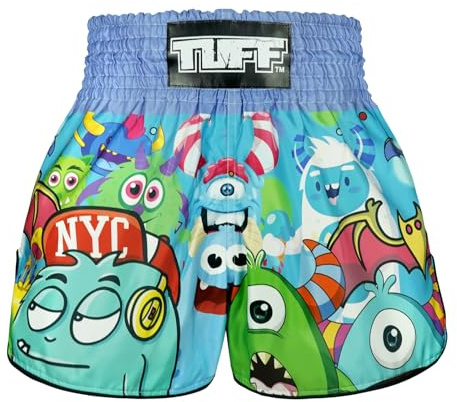 Tuff Sport Muay Thai-Box-Shorts, Retro-Stil, klassisch, schmaler Schnitt, MMA, Kickboxen, Workout-Set, Training