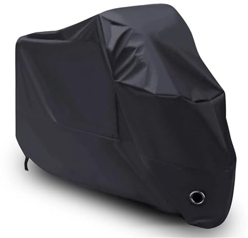 Bache Moto Exterieur Etanche Housse de Moto imperméable à l'eau, à la Pluie et à la poussière, Protection UV(M)