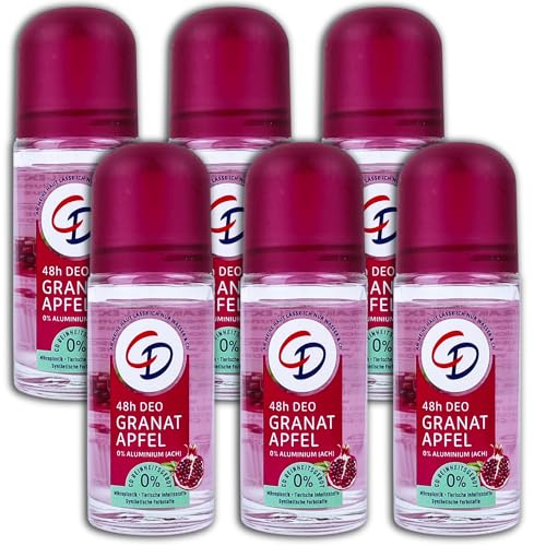 6-pack CD deodorant roll-on granatäpple deoroller 6 x 50 ml