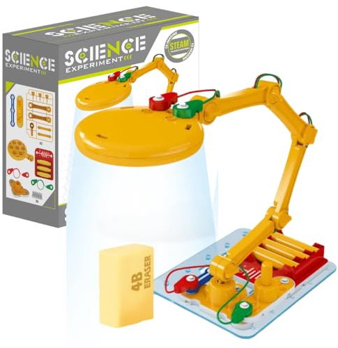 Buroku - Lámpara Educativa sin Sombras | Juego de Montaje Stem para Niños | Aprende Ciencia y Electricidad | Fácil de Montar | Circuito eléctrico