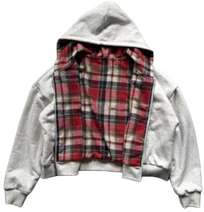 Sweat a Capuche Homme Hooded Sweatshirt Veste à Capuche Réversible avec Fermeture Éclair pour Look Slim Fit et Style Extérieur