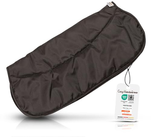 Joyfill Handwärmer Kinderwagen Universal – Warmer Handmuff mit weichem Innenfutter, wasserabweisend, leicht & waschbar (Schwarz)