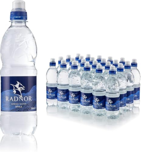 Radnor Splash Spring Water Sports Cap 500ml (Pack of 24) | Natura Spring Water | Easy-Drink Sports Cap Bottle | Hydrating Bottled Water for Gym, School, Travel & Everyday Refreshment