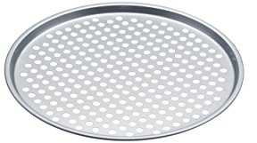KitchenCraft Perforated Pizza Crisper Pan/Baking Tray, 33 cm (13)
