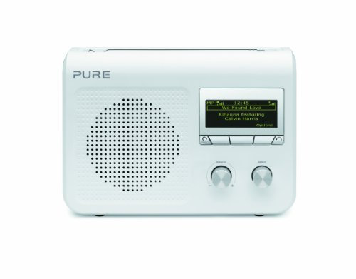 Pure One Flow Portable Music Streaming System with DAB Digital/FM/Internet Radio - White