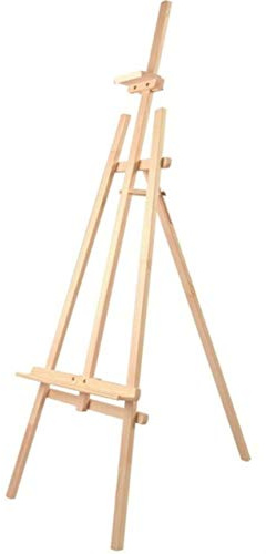 Solagua Caballete Madera para Pintar 170cm, Caballete Pintura Plegable con Altura Regulable, Soporte para Lienzos y Cuadros, Trípode Portátil para Acrílico Óleo Acuarela (170 cm)