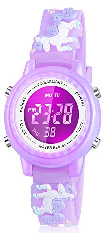 Viposoon Birthday Gifts for 3 4 5 6 7 8 9 Years Old Girls, Watch for 3-10 Year Old Girl Toys for 3-10 Year Old Girls Xmas Gifts for 4-12 Year Old Kids