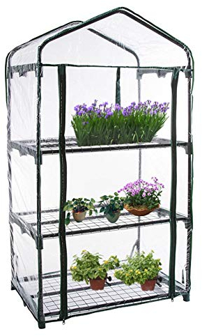 Alacritua Mini serre de jardin en PVC chaud, étanche et anti-UV, , pour la culture (sans support en fer) portable