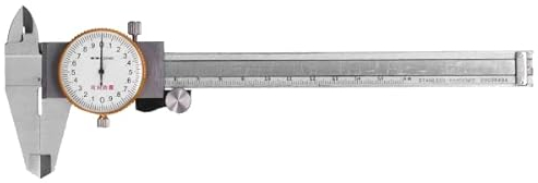 Pied à Coulisse à Cadran, 0-150mm Cadran étriers Pied à Coulisse à Montre, Pied a Coulisse Analogique De Montre Antichoc Pieds à Coulisse Vernier à Acier Inoxydable Outil De Mesure