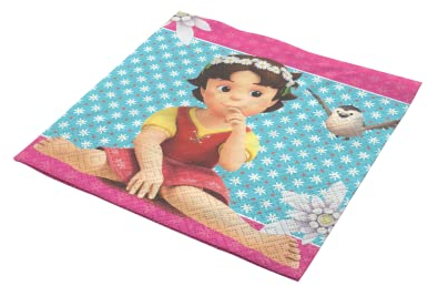 Party Factory `Heidi´ 20 Papier Servietten, 33x33cm, bunt, 3-lagig, Einwegservietten für Kindergeburtstag oder Mottoparty