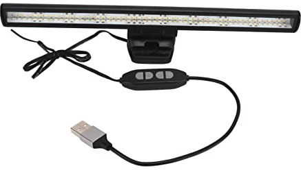 Akozon Lampada a Sospensione per Monitor, Barra Luminosa per Monitor con Schermo da Lettura a Led per Lampada per Monitor per Computer per la Cura degli Occhi