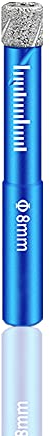 Broca de Diamante 8mm Brocas Porcelanico para Vidrio, Loseta de Cerámica, Porcelana, Granito, Mármol, Arenisca y Otros Materiales