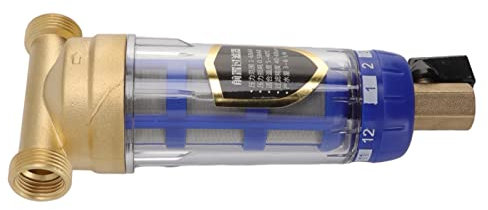 Tête de Filtre à Eau à Sédiments Spin Down Eau du Robinet Préfiltre de Lavage à Contre-courant en Cuivre Pur Filtres à Eau de Remplacement Sous évier Filtrés en Cuivre Pur