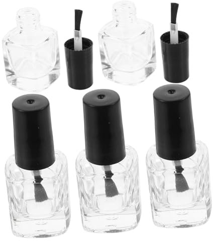 FRCOLOR bouteilles de vernis à ongles vides avec brosse pot de dissolvant pour vernis à ongles trousse de s à es en gel bouteilles de colle de s à es vides 5ml