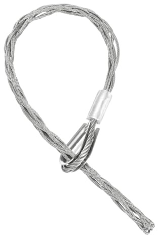 QUARKZMAN 13-18mm OD Câble Chaussettes de Tirage Grip 0.59M Simple Tête Côté Tirage Fil Maille Puller Chaussettes Grip Outils de Tirage de Fil en Acier Inoxydable