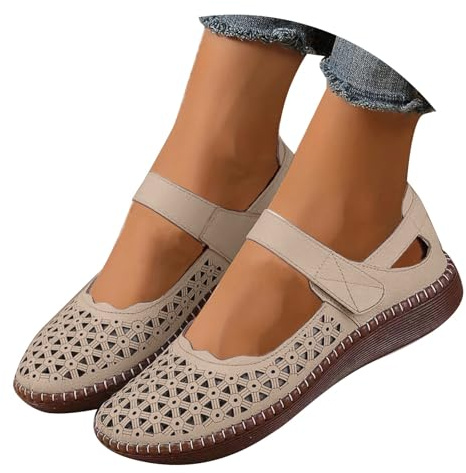 Générique Chaussure Femme,Orthopédique Femme été Femmes Chaussures de Sport Fond Plat Anti-Glissement Respirable Douce Glissement décontracté