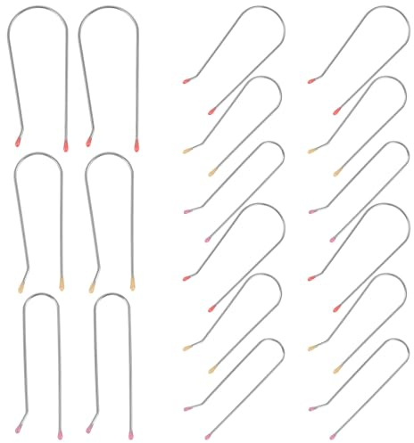 DECOMELODY Clip per Rulli Caldi per Sostituzione Morsetto Bigodino 24 Pezzi Fermagli Versatili in Acciaio Inossidabile e Resina per Tutti i Tipi e Lunghezze di Chioma