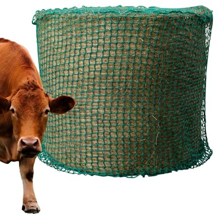 Bsbkoj Goat Hay Storage Bag, Slow Feed Hay Net, pålitlig med funktioner i flera nät, tung jordbrukshårdvara, Equestrian Pedestal med sömndesign, matverktyg för ranka och ridskolor