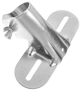 Broom Handle Bracket. British Made by James Hutton. Silver