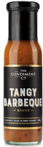 The Condiment Company Tangy Barbecue Sauce 260g, Use For BBQ Rib Sauce, Burgers, or Chicken Cooking Condiment