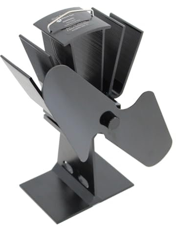 Oypla Eco-Friendly Heat Powered Log Burner Fireplace Stove Top Fan