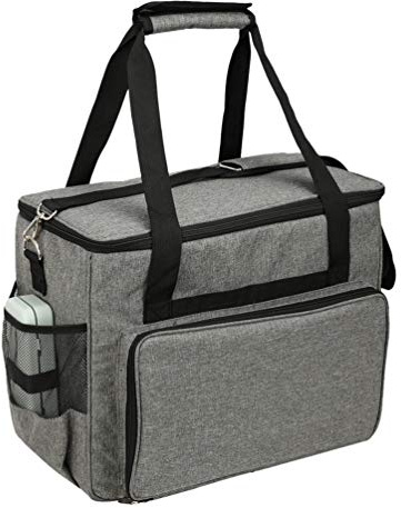 JEELINBORE - Bolsa para máquina de coser, universal, con correa y bolsillos de almacenamiento, bolsa de transporte para máquina de coser