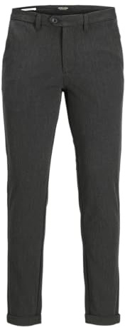 Jack & Jones Male Chino Pantaloni Slim Fit Chino, Grigio, 34W x 32L