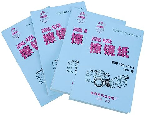 Artibetter Microscope and Camera Lens Cleaning Paper 10x15cm 400 Sheets Portable Dust-free Tissue for Precision Optics Cleaning in Laboratory and Photography Use