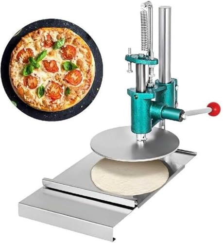 Prensa de pizza comercial de acero inoxidable para el hogar, máquina manual para masa pastelera, ideal para uso doméstico y cocina