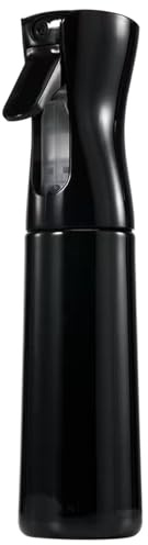 HIGA-JKL Sprühflasche 300 ml,Ultrafeiner Nebel,für Haar Haushalt(Schwarz)