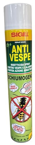 Anti Vespe e Calabroni Schiumogeno Formula Rapida Azione Abbattente, 750ml Fino 5 metri (Schiumogeno 750 ml)
