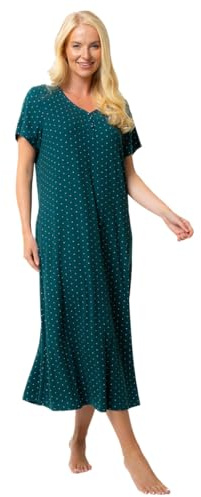Suzy & Me Ladies Long Plus Size Luxury Soft Touch Jersey Nightshirt