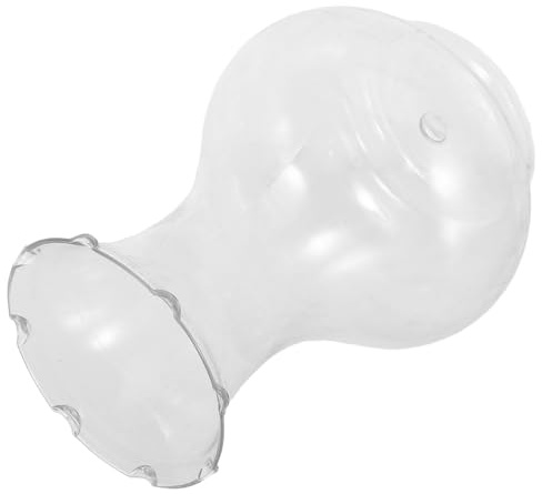 DEARMAMY Juego de 6 Jarrones Pequeños Transparentes de Plástico para Cultivar Bulbos y Jacintos Jarrones Decorativos para Mesa Ideales para Hidroponía y Decoración de Bodas