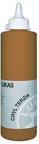 LUKAS CRYL TERZIA 500 ml - Acrylfarbe in Studien-Qualität - Farbton Terra di Siena natur