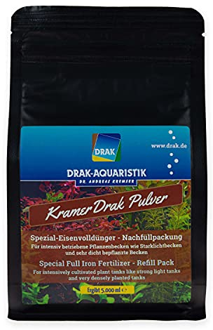 DRAK-Aquaristik KramerDrak Spezial-Eisenvolldünger für Starklichtbecken Nachfüllpack für 5,0 Liter