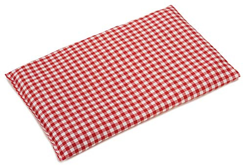 Cuscino termico - Semi di colza - rosso-bianco - 30x20cm - Microonde, forno e frigorifero