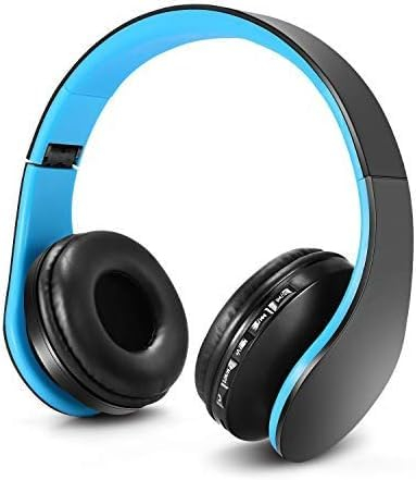 ZAPIG Premium Kinderkopfhörer, Bluetooth Kopfhörer für Kinder mit Gehörschutz, Leichte Kinder Kopfhörer mit Faltbare Kopfband, schwarz blau