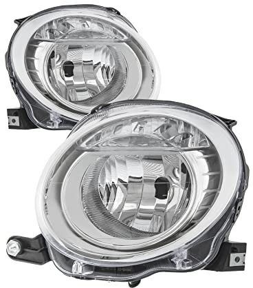 Scheinwerfer Set links & rechts Hauptscheinwerfer Frontscheinwerfer Halogen H7 mit Elektromotor für Model 500 C 312_ 500C/595C/695C